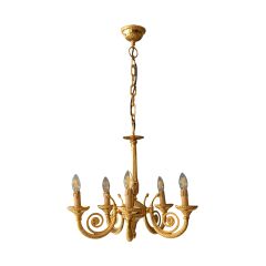 Shina Beş Kollu Metal Avize