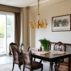 Shina Beş Kollu Metal Avize