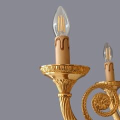 Shina Beş Kollu Metal Avize