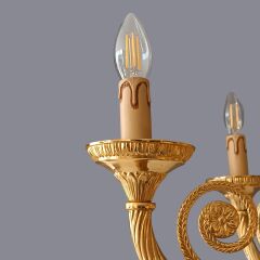 Shina Beş Kollu Metal Avize