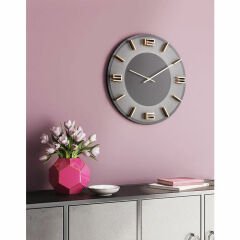 Leonardo Grey Gold Duvar Saati