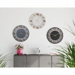 Leonardo Grey Gold Duvar Saati