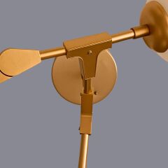 Lantra Üç Kollu Glop Gold Avize