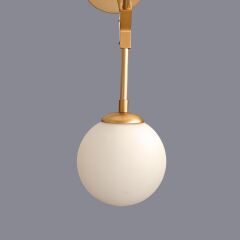 Lantra Üç Kollu Glop Gold Avize