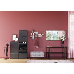 Ombra Soft Black Duvar Aynası