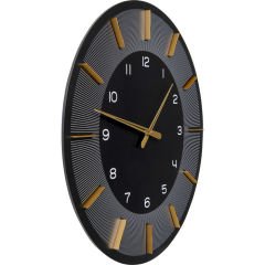 Wall Clock Lio Black Ø60cm