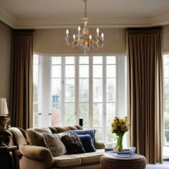 Brighto Altı Kollu Polyseter Avize