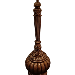 Dilimli Polyester Abajur Kahverengi