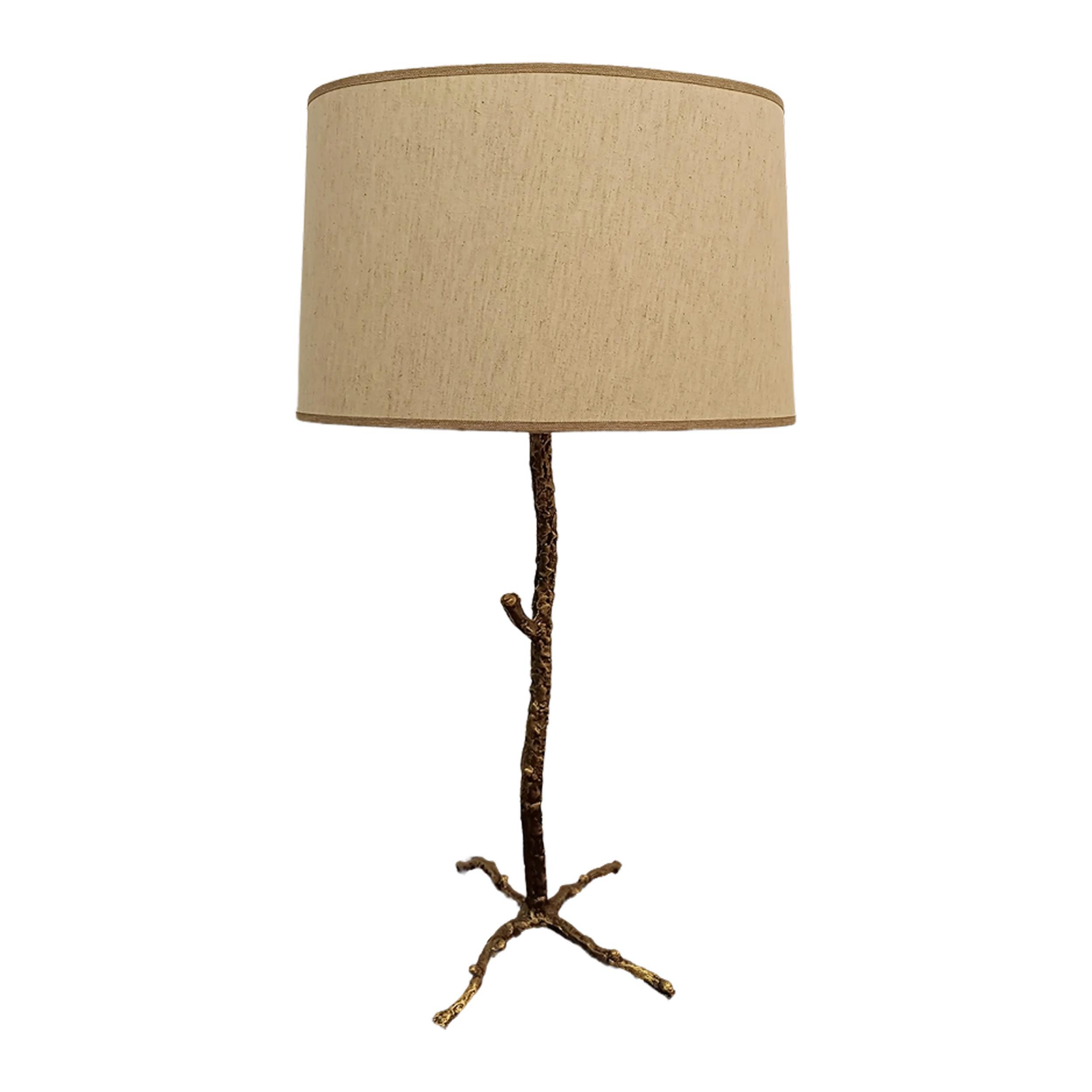 Polyester Abajur Ağaç Dalı Motifli