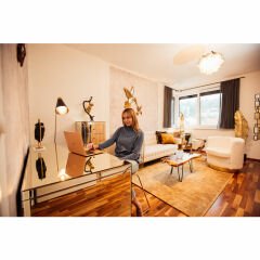 Pearl Lüks MDF Lake Çalışma Masası