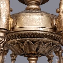 Rayen 6 Kollu Eskitme Gold Avize