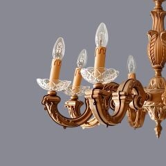 Calvo 8 Kollu Eskitme Gold Avize