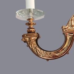 Noor 6 Kollu Eskitme Gold Avize