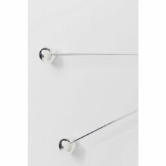 Wall Clock Like Umbrella Balls Chrome