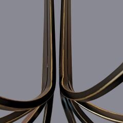 Clair 8 Kollu Siyah Eskitme Avize