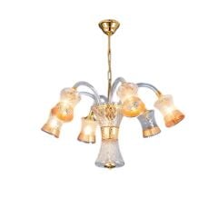 Etoile Altı Kollu Cam Avize