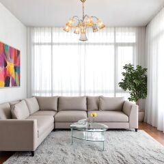 Etoile Altı Kollu Cam Avize