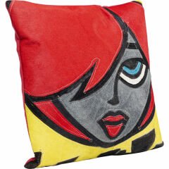 Betty Red Hair Polyester Kırlent 40x40 cm