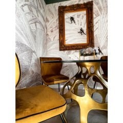 Volcano Gold Alüminyum Yemek Masası