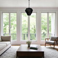 Luton Bordo Cam Sarkıt Avize