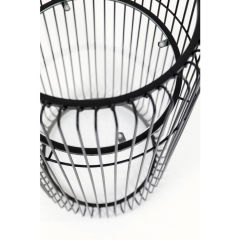 Wire Black Çelik Saksı 70 cm
