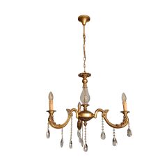 Brisa Üç Kollu Gold Avize