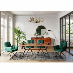 Mirror Curve Round Copper Ayna 100 cm