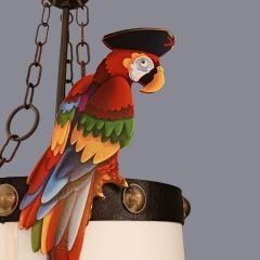 Parrot Çok Renkli Sarkıt Avize
