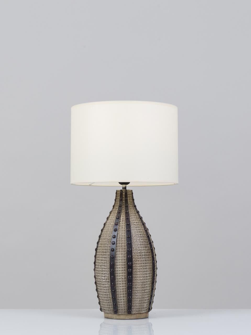 Moi Polyester Kabartmalı Abajur