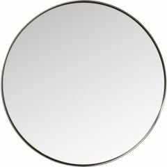 Mirror Curve Round Steel Nature Ayna 100 cm