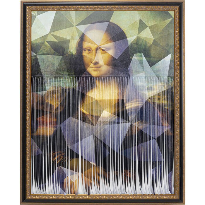 Mademoiselle Lisa Çerçeveli Resim 130x163cm