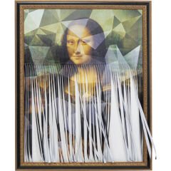 Mademoiselle Lisa Çerçeveli Resim 130x163cm