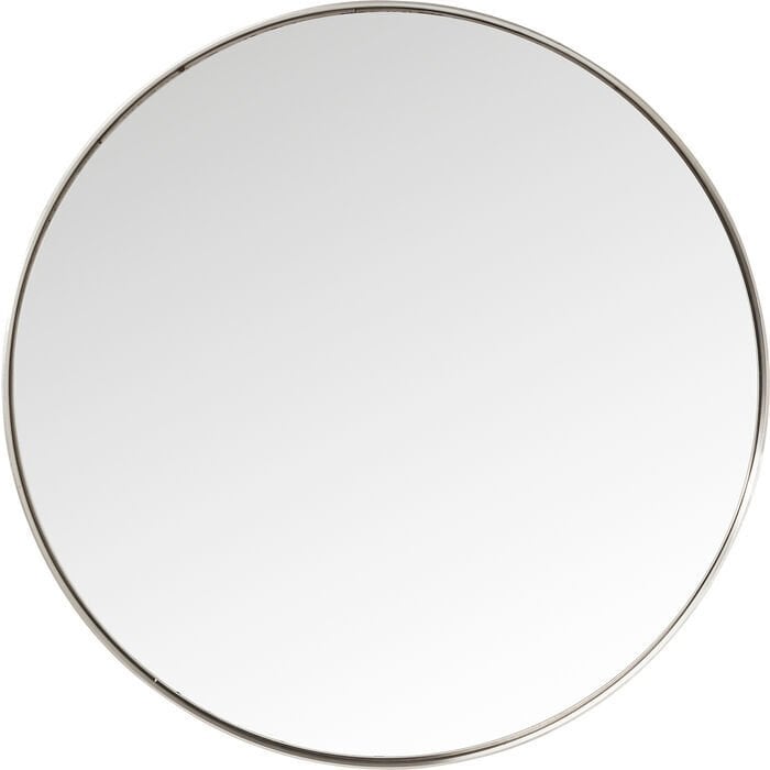 Mirror Curve Round Stainless Steel Ayna 100 cm