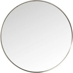 Mirror Curve Round Stainless Steel Ayna 100 cm