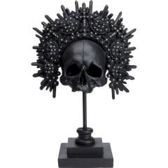 King Skull Black Dekoratif Obje