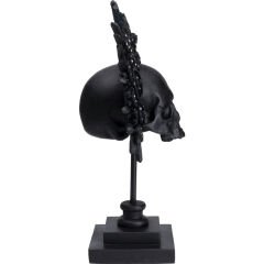 King Skull Black Dekoratif Obje