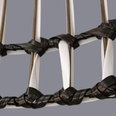 Martin Siyah Beyaz Rattan Sarkıt Avize