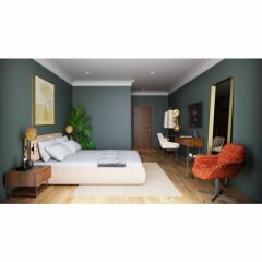 Mirror Curve Rectangular Brass Ayna 70x200 cm