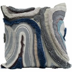 Lava Grey Pamuklu Kırlent 45x45 cm