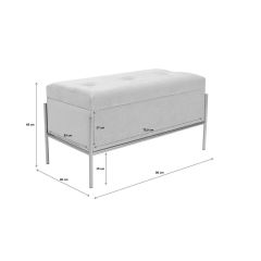 Buttons Storage B&W Small Bench