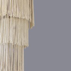 Lece 3 Kat Krem Püskül Sarkıt Avize