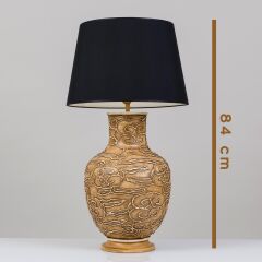 Eskitme Abajur Kahve