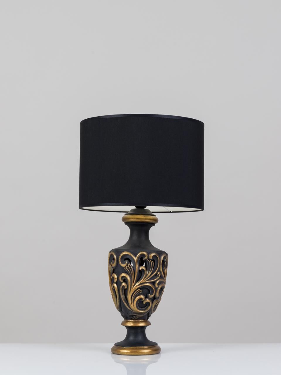 Yapraklı Abajur Gold