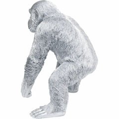 Playing Ape Silver Dekoratif Obje 50cm