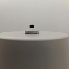 Konik Şapka Metal Şarjlı Masa Lambası Gri