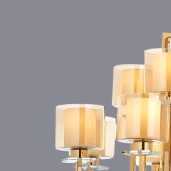 Linda 8 Kollu Gold Avize