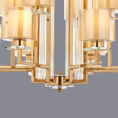 Linda 8 Kollu Gold Avize