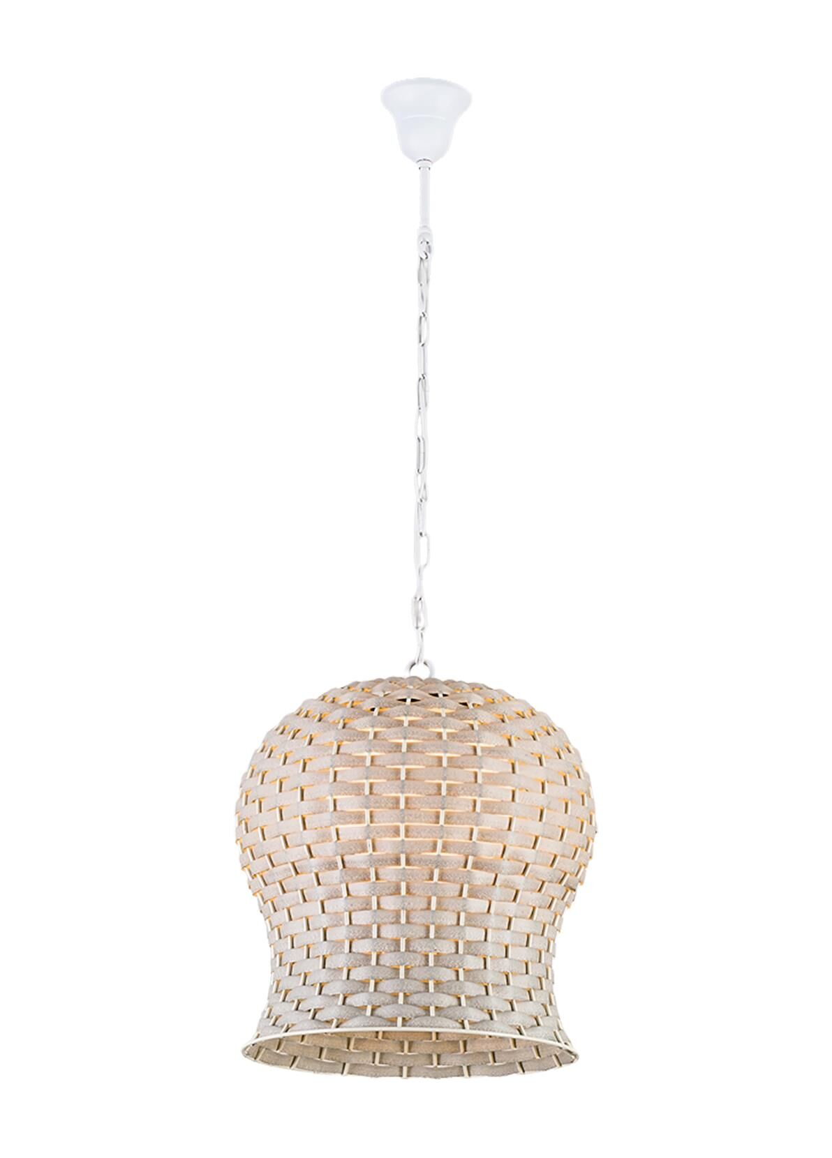 El Dokuması Rattan Sarkıt Avize - 1597