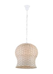 El Dokuması Rattan Sarkıt Avize - 1597