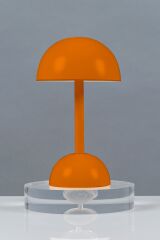 Led Turuncu Mantar Masa Lambası Şarjlı